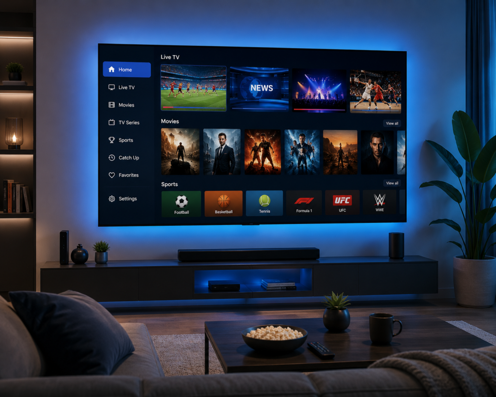 STRONG IPTV streaming on Smart TV
